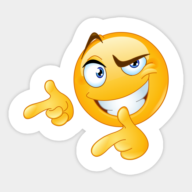 Thumbs Up Pointing Emoticon Emoji Sticker TeePublic